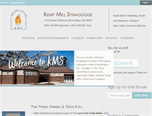 Tablet Screenshot of kmsynagogue.org